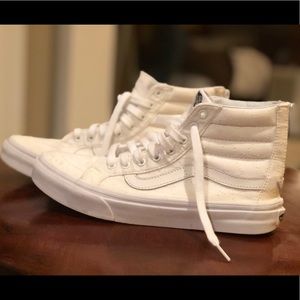 Vans SK8- Hi Slim Zip Star Dots Size 7.5